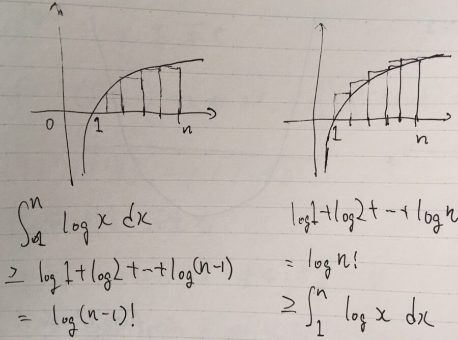 階乗のスターリングの近似とは 簡易版を高校レベルで証明 趣味の大学数学
