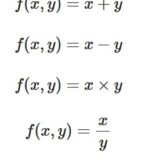 数学における演算とは：二項演算、単項演算の簡単な例