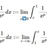 負のべき乗の広義積分の収束・発散条件