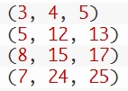 Juliaで平方数、ピタゴラス数、双子素数を求める方法