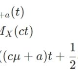 正規分布の線形変換が正規分布であること：モーメント生成関数による証明